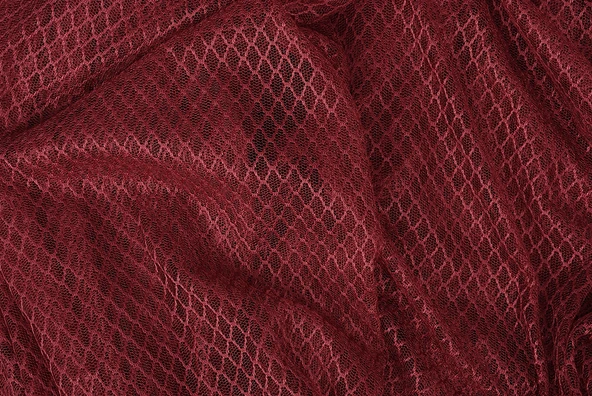 BAKLAVA BORDO RENK TEK KANAT Hazır dikilmiş Pileli Fon Perde 300*260 cm - Resim 8