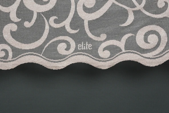 BÜYÜK SARMAŞIK PUDRA RENK TEK KANAT Hazır Dikilmiş Pileli Fon Perde 300*260 Cm - Resim 3