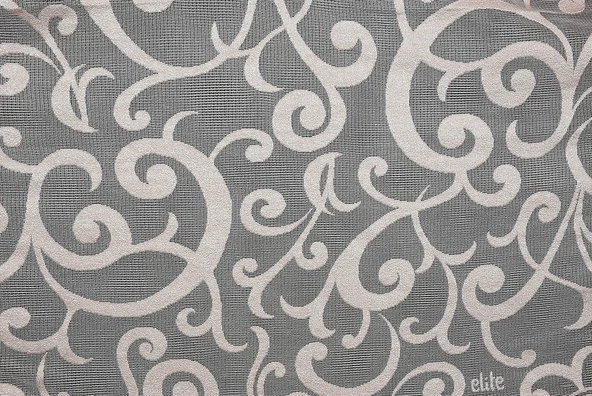 BÜYÜK SARMAŞIK PUDRA RENK TEK KANAT Hazır Dikilmiş Pileli Fon Perde 300*260 Cm - Resim 4