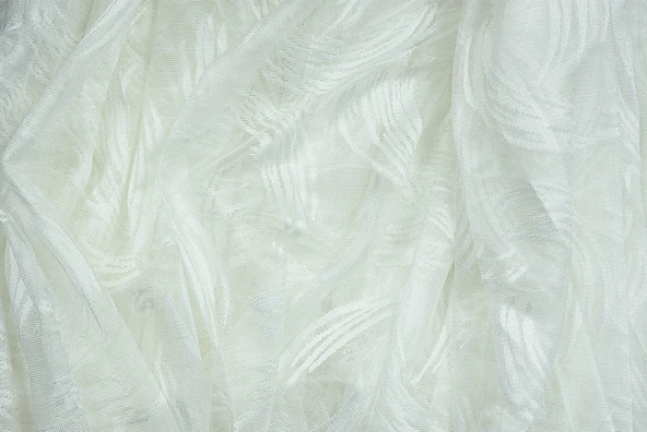 KILINÇ MODELİ BEYAZ RENK TEK KANAT Hazır Dikilmiş Pileli Fon Perde 300*260 Cm - Resim 8