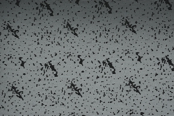 KUŞ MODEL SİYAH  RENK TEK KANAT Hazır dikilmiş Pileli Fon Perde 300*260 cm - Resim 4