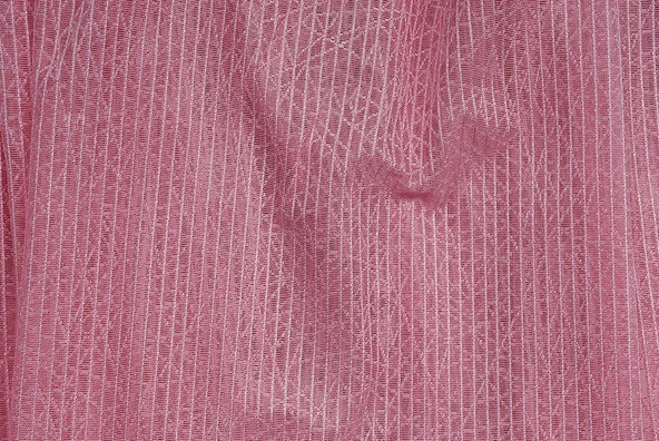 ÇİZGİLİ MODEL PEMBE RENK TEK KANAT Hazır dikilmiş Pileli Fon Perde 75*260 cm - Resim 7