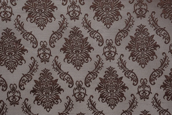 DAMAKS MODEL ACI KAHVE RENK TEK KANAT Pileli Fon Perde 75*260 cm ürün görseli