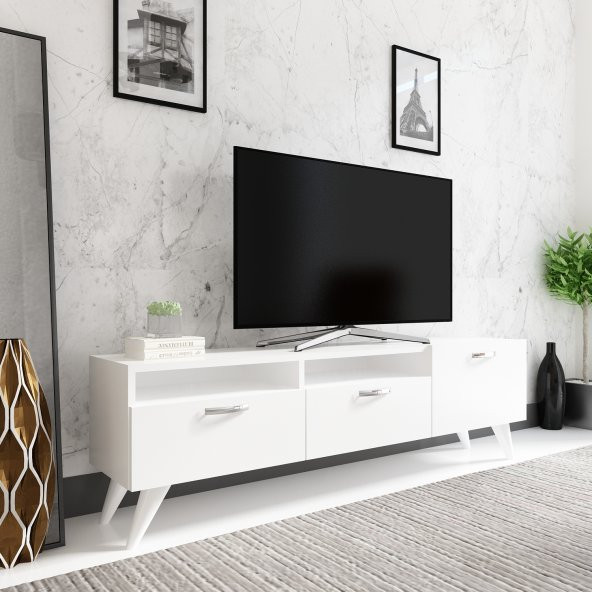 MOBİLYA GEZEGENİ SLEED TV ÜNİTESİ 150 CM BEYAZ N4