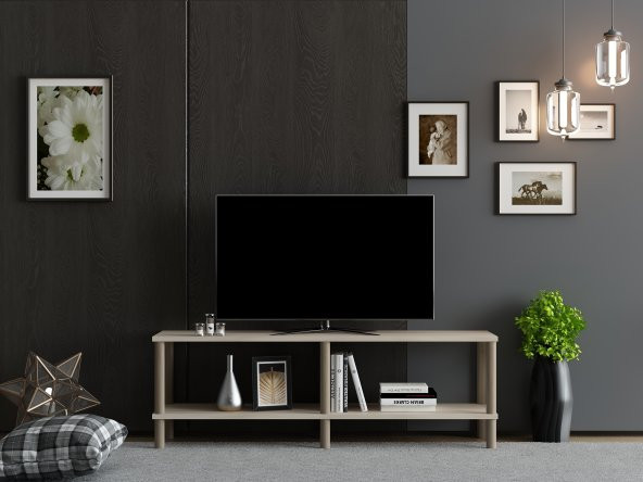 MOBİLYA GEZEGENİ OLES TV ÜNİTESİ 120  CM SONOMO-AHŞAP ürün görseli 1