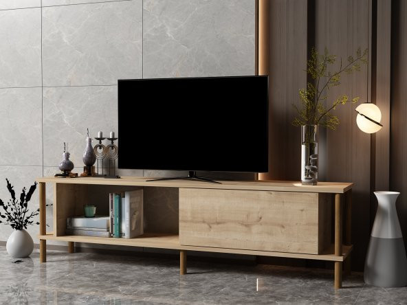 MOBİLYA GEZEGENİ PARİSE TV ÜNİTESİ SONOMO-AHŞAP (150 cm) - 2