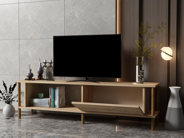 MOBİLYA GEZEGENİ PARİSE TV ÜNİTESİ SONOMO-AHŞAP (150 cm) - 3
