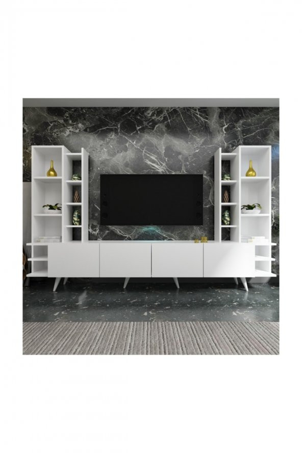 Ideal Tv Ünitesi X2030 Parlak Beyaz - Resim 2