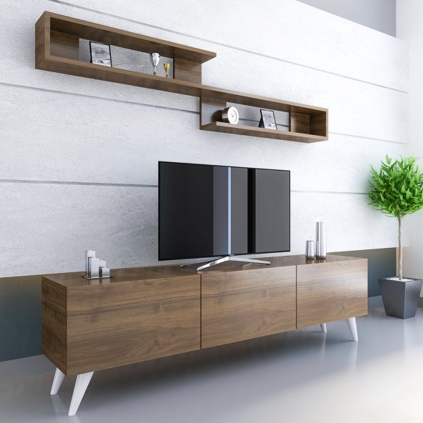 MOBİLYA GEZEGENİ ATLAS CEVİZ TV ÜNİTESİ 150 CM ürün görseli 1