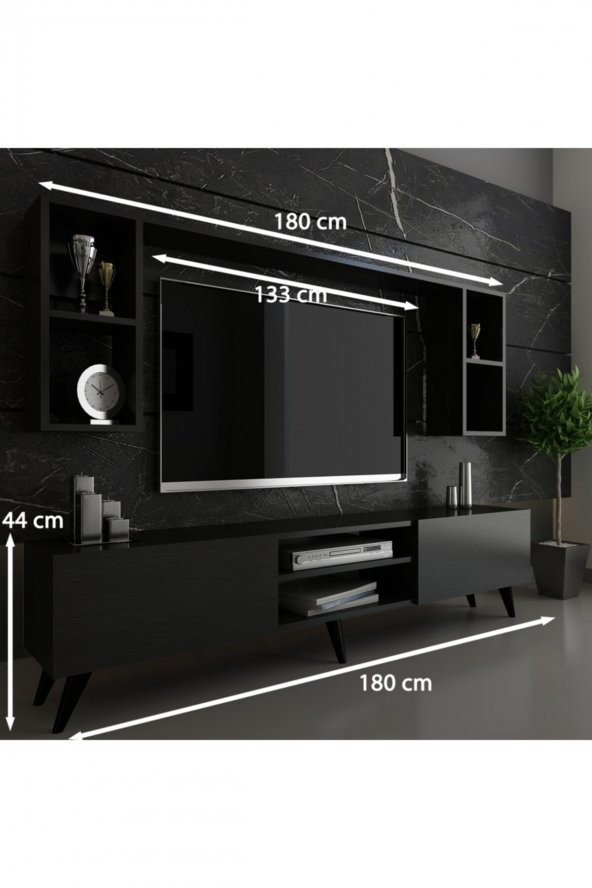 Trend Tv Ünitesi - X2037-4 Renk Koyu Gri - Resim 2