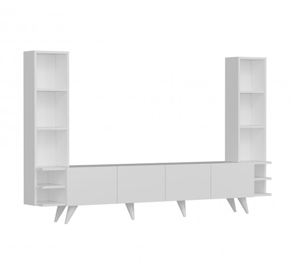 MOBİLYA GEZEGENİ LARGE TV ÜNİTESİ BEYAZ - 223 CM - 2