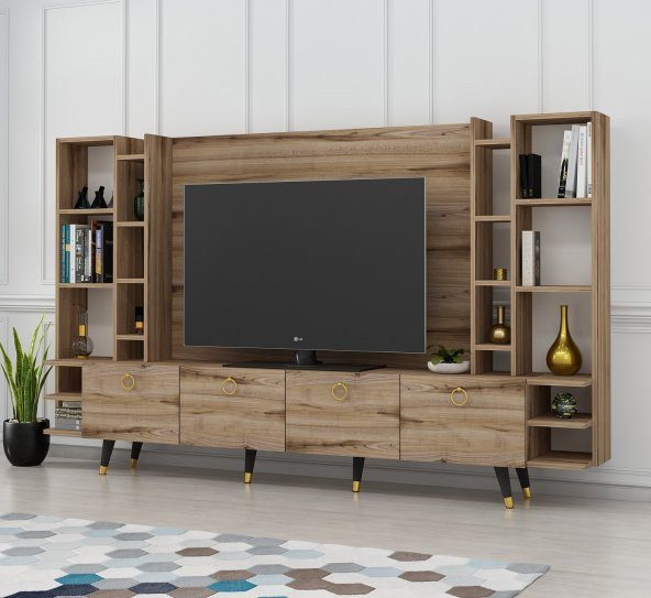 MOBİLYA GEZEGENİ X2125 PASTEL TV ÜNİTESİ ÇIRAĞAN RENK 220 CM - Resim 2