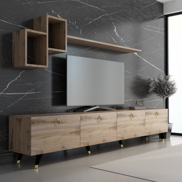 MOBİLYA GEZEGENİ MEER GOLD TV ÜNİTESİ 210 CM ÇIRAĞAN