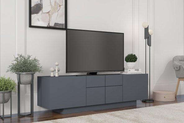 MOBİLYA GEZEGENİ ELANOR TV ÜNİTESİ 160 CM ANTRASİT - 2