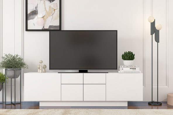 MOBİLYA GEZEGENİ ELANOR TV ÜNİTESİ 160 CM BEYAZ
