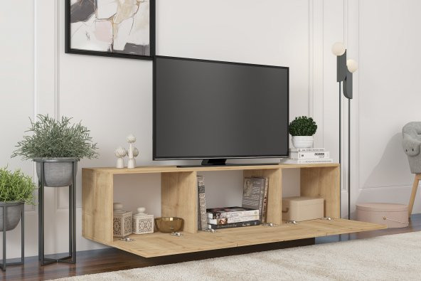 MOBİLYA GEZEGENİ ELANOR TV ÜNİTESİ 160 CM SAFİR MEŞE - Resim 3