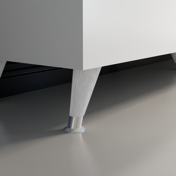 MOBİLYA GEZEGENİ Beyaz Gümüş Elite Gold Tv Ünitesi 180 cm Z2001 - Resim 3