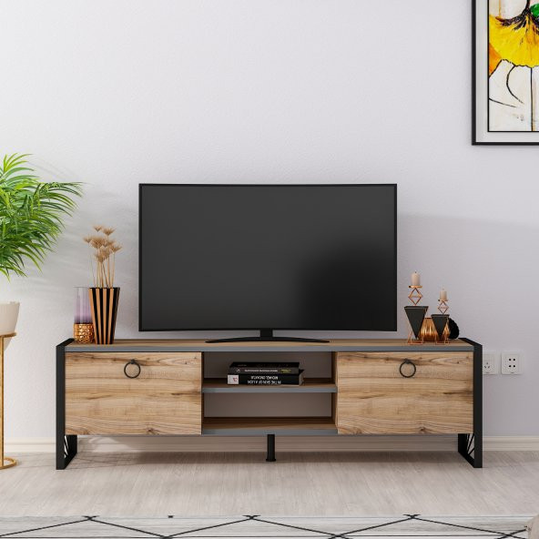 MOBİLYA GEZEGENİ THALİA TV ÜNİTESİ DEMİR AYAK ÇIRAĞAN ANT 150 CM