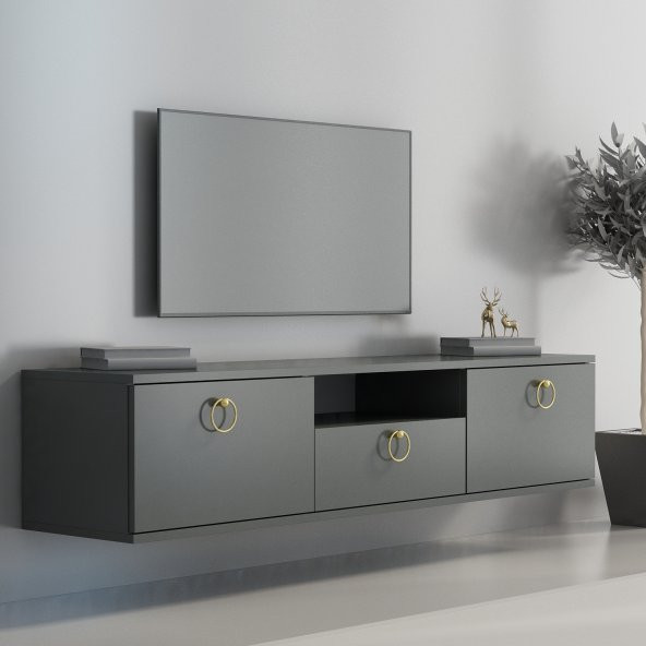 MOBİLYA GEZEGENİ WALL TV ÜNİTESİ 150 CM ANTRASİT