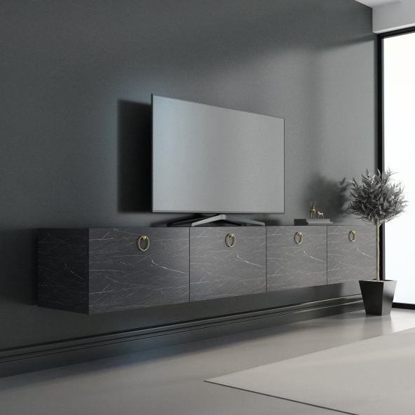 MOBİLYA GEZEGENİ HAMPER TV ÜNİTESİ BENDIR MERMER 180 CM ürün görseli 1