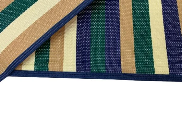 CRAFT HOME KATLANABİLİR PLASTİK HASIR HALI ,KİLİM, KAMP, PİKNİK,PLAJ  MULTİ - 7