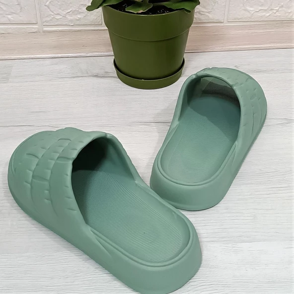 Akınalbella 406 Mint Yeşili Hafif Rahat Günlük Havuz Plaj Kadın Terliği - 8