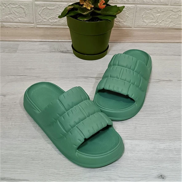 Akınalbella 406 Mint Yeşili Hafif Rahat Günlük Havuz Plaj Kadın Terliği - 6