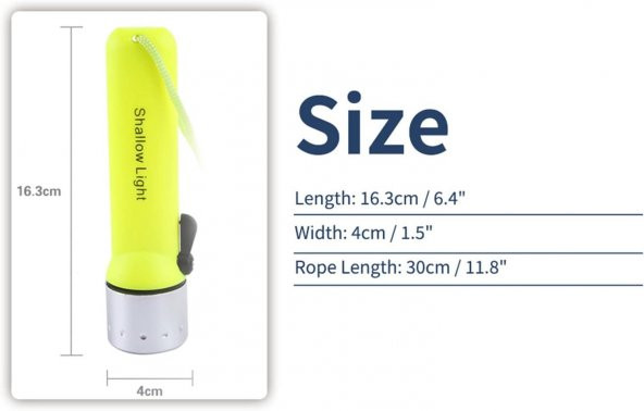 Valkyrie 3W LED Su Altı Dalış El Feneri Su Geçirmez 60 Mt Fener - 6