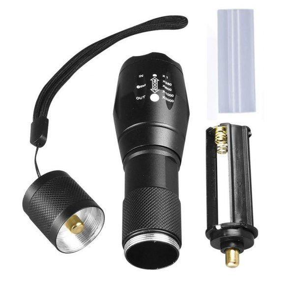 Valkyrie Çift Fonksiyonlu Ultraviyole Mor Işık ve XML-T6 El Feneri Dual Mode 2000 Lümens - 10