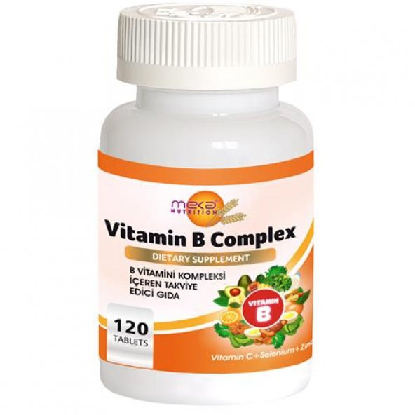 Meka Nutrition B Vitamini Kompleksi 120 Tablet Vitamin B Complex