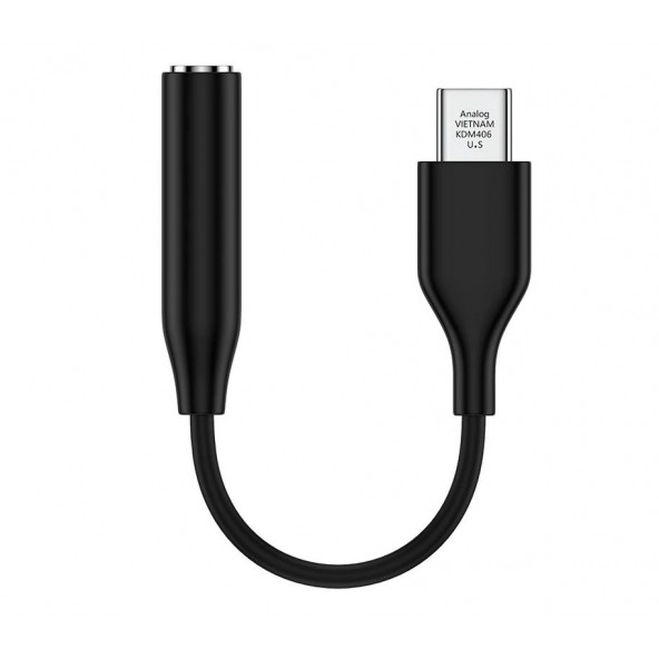 Ayex, Samsung TYPE-C İçin 3.5mm Aux, Kulaklık ve Mikrofon Adaptörü Siyah