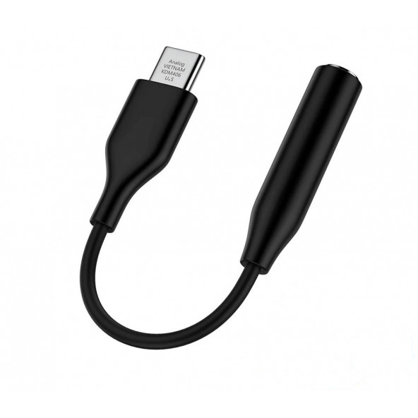 Ayex, Samsung TYPE-C İçin 3.5mm Aux, Kulaklık ve Mikrofon Adaptörü Siyah - 3