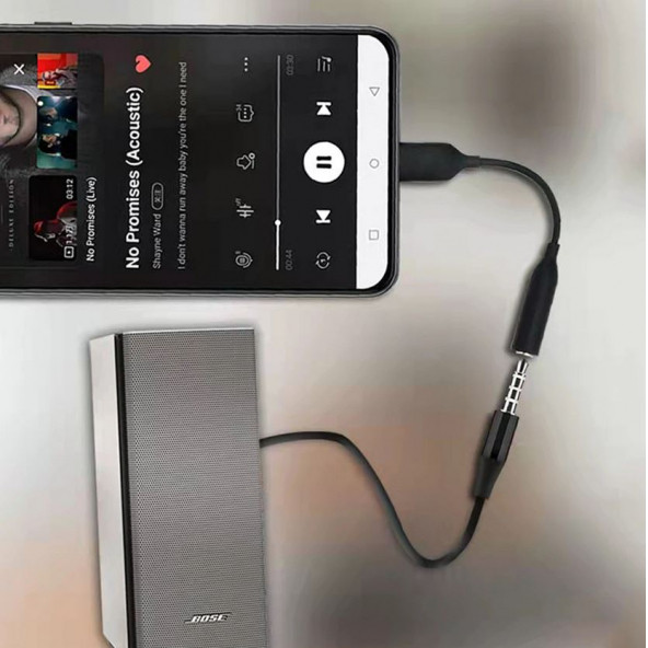 Ayex, Samsung TYPE-C İçin 3.5mm Aux, Kulaklık ve Mikrofon Adaptörü Siyah - 6