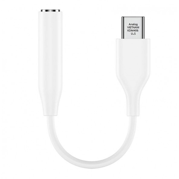 Ayex, Samsung TYPE-C İçin 3.5mm Aux, Kulaklık ve Mikrofon Adaptörü Beyaz