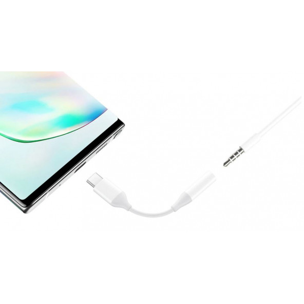 Ayex, Samsung TYPE-C İçin 3.5mm Aux, Kulaklık ve Mikrofon Adaptörü Beyaz - 5