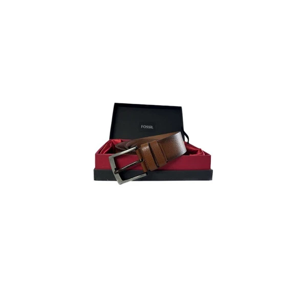 Fossil Taba Hakiki Deri 4,5 cm Erkek Kemeri -115cm