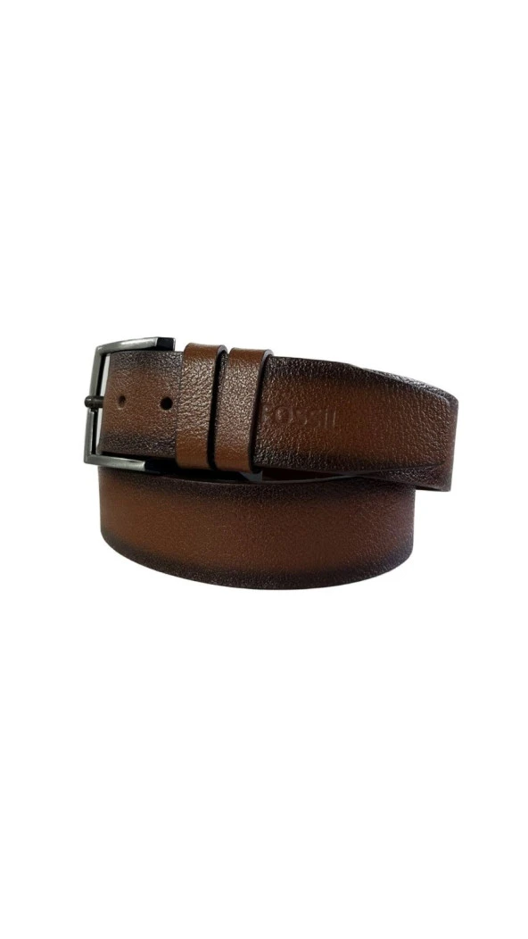 Fossil Taba Hakiki Deri 4,5 cm Erkek Kemeri-120cm - Resim 3