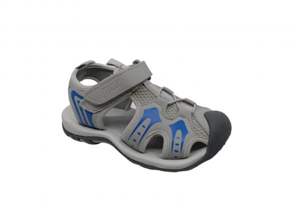 Jump 50100 Erkek Çocuk Gri Bantlı Burnu Kapalı Spor Sandalet - 2