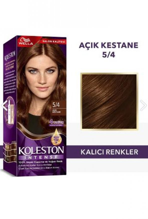 Koleston İntense 5/4 Açık Kestane Saç Boyası - 1