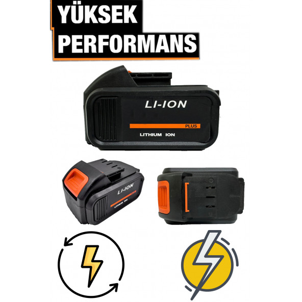 ProJcb Plus American Batman BLACK 3 Bataryalı 58 V 10 Ah Çelik Şanzuman Akülü Şarjlı Matkap Vidalama+Usta Setli - 3