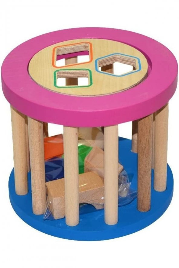 Play Wood Playwood Ahşap Eğitici Silindir Bul - Tak - 2
