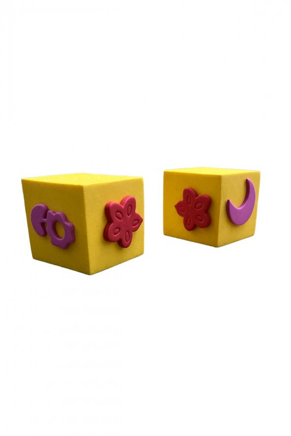 Emach Dizayn Baskı Küp 5X5 cm 2 Adet - 2
