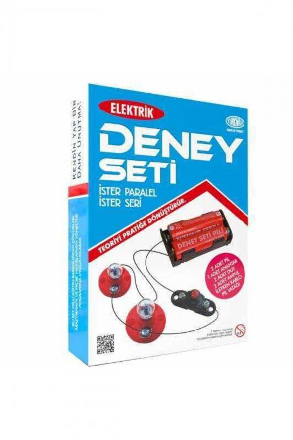 Kumtoys Elektrik Deney Seti Ahşap Zeminli Seri Paralel Devre Ödev Seti