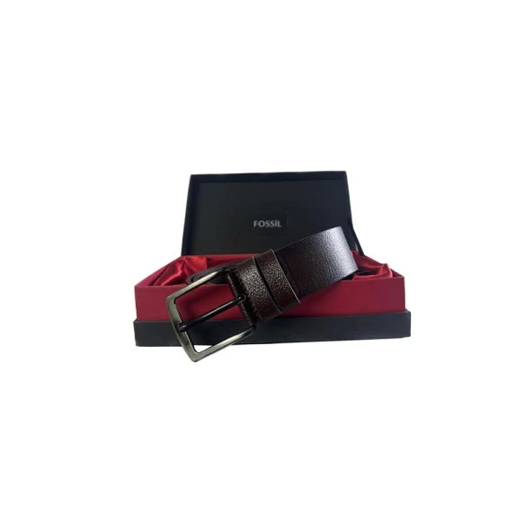 Fossil Kahve Hakiki Deri 4,5 cm Erkek Kemeri-120cm
