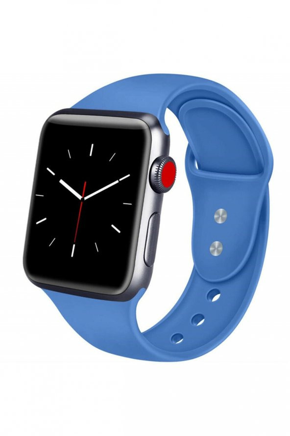 Apple Watch 42 44 Mm Silikon Kordon Kotmavi
