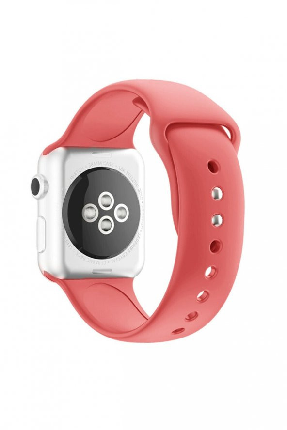 Apple Watch 42 44 Mm Silikon Kordon Mercan Rengi