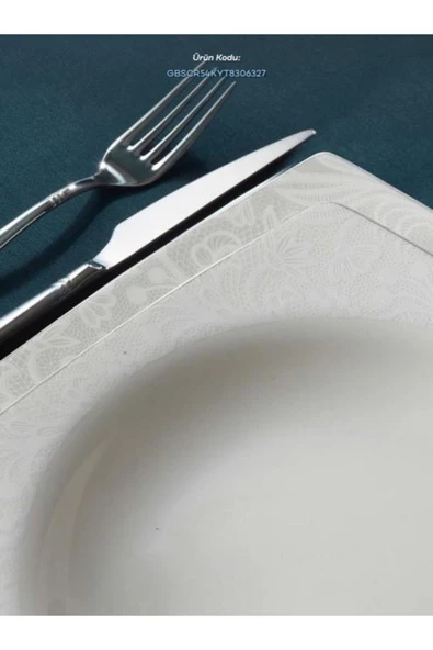 Caroline 54 Parça Platin Yemek Takımı 6327
