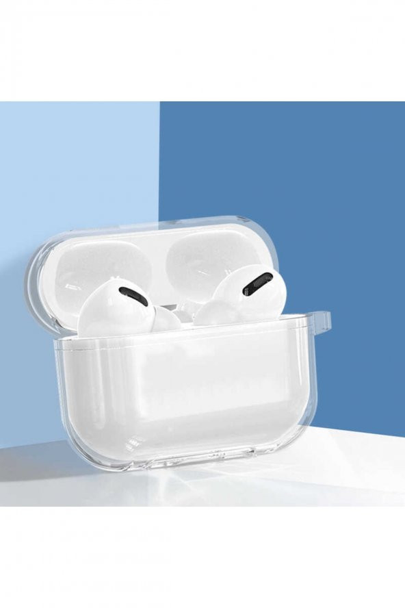 Apple Pro 2. Nesil Şeffaf Sert Kristal Renksiz Kulaklık Kılıfı Airbag 14 Airpods Pro 2