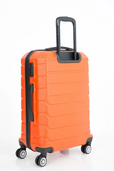 LAS VEGAS POLO CLUB Abs Kabin Orta Büyük Ve Makyaj Boy 4'lü Travel Valiz Bavul Seti - 12