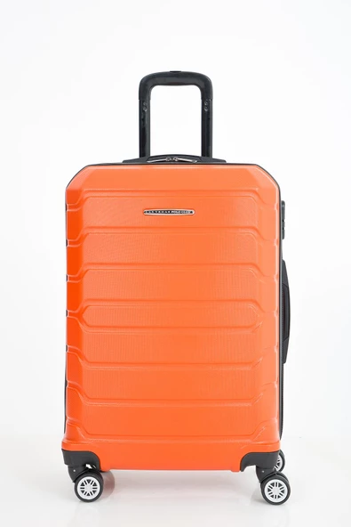 LAS VEGAS POLO CLUB Abs Kabin Orta Büyük Ve Makyaj Boy 4'lü Travel Valiz Bavul Seti - 10